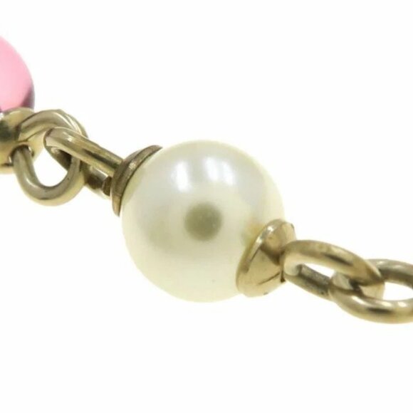 CHANEL CC Logos Multicolor Rhinestone Drop Stud Earrings Gold Tone - Picture 5 of 10